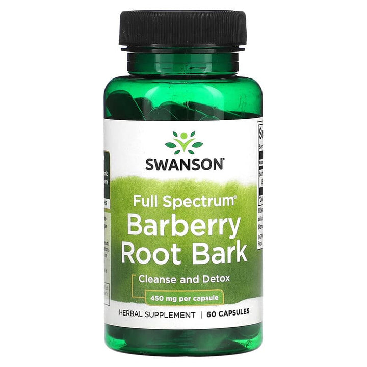 Swanson, berberine, Full Spectrum Barberry Root Bark, 450 mg, 60 Capsules - Medaid