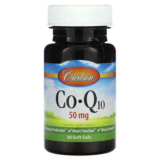 Carlson, CoQ10, 50 mg , 30 Soft Gels - Medaid