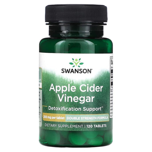 Swanson, Apple Cider Vinegar, 200 mg, 120 Tablets - Medaid