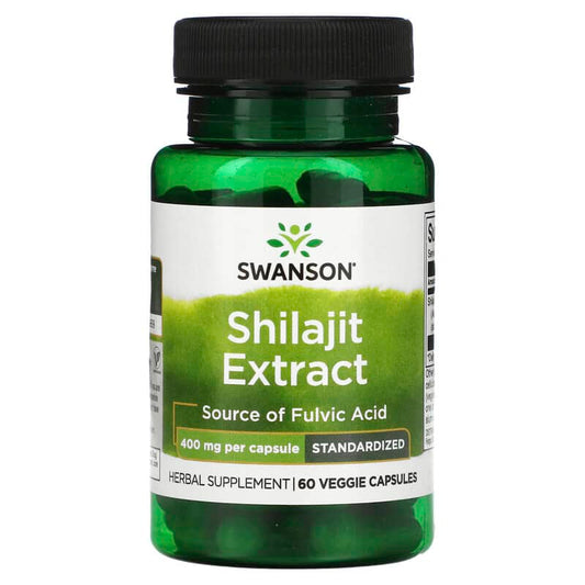 Swanson, Shilajit Extract, Standardized, 400 mg, 60 Veggie Capsules - Medaid