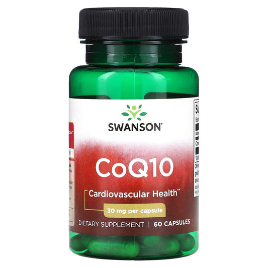 Swanson, CoQ10, 30 mg, 60 Capsules - Medaid