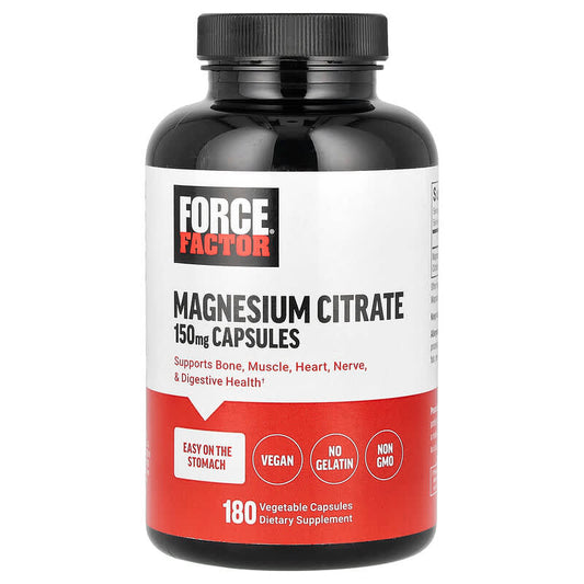 Force Factor, Magnesium Citrate, 150 mg, 180 Vegetable Capsules - Medaid