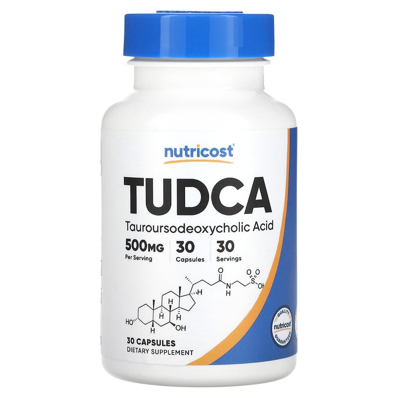 Nutricost, TUDCA, 500 mg, 30 Capsules - Medaid