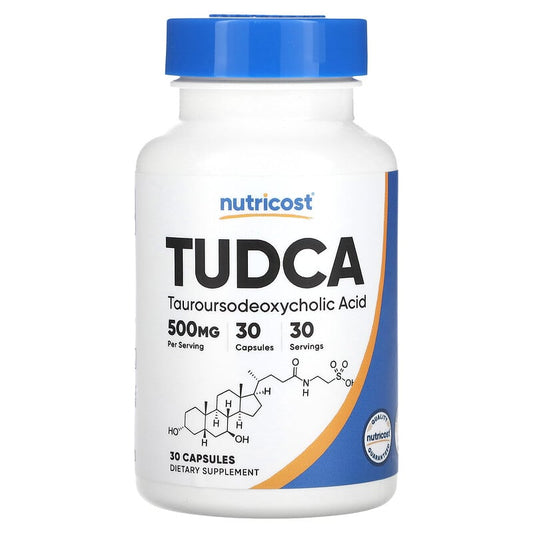 Nutricost, TUDCA, 500 mg, 30 Capsules - Medaid