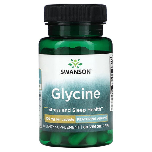 Swanson, Glycine, 500 mg, 60 Veggie Caps - Medaid