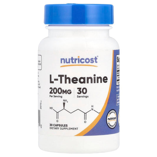 Nutricost, L-Theanine, 200 mg, 30 Capsules - Medaid