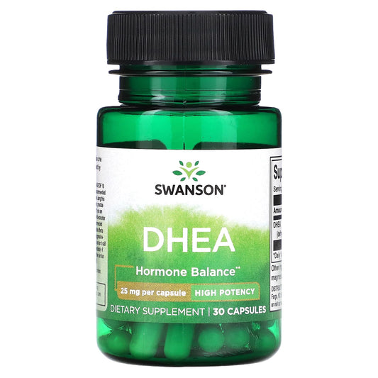 Swanson, DHEA, High Potency, 25 mg , 30 Capsules - Medaid