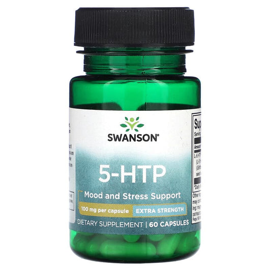 Swanson, 5-HTP, Extra Strength, 100 mg, 60 Capsules - Medaid