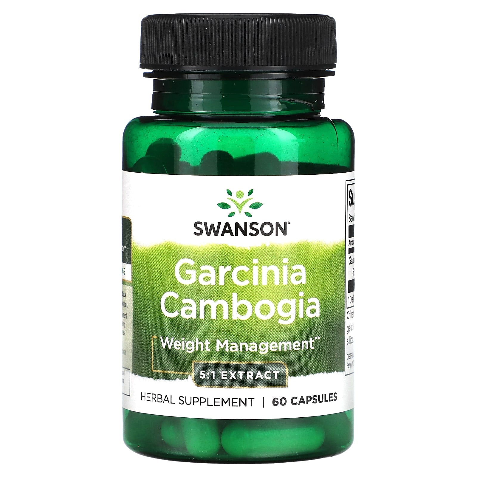 Swanson, Garcinia Cambogia 5:1 Extract, 60 Capsules - Medaid