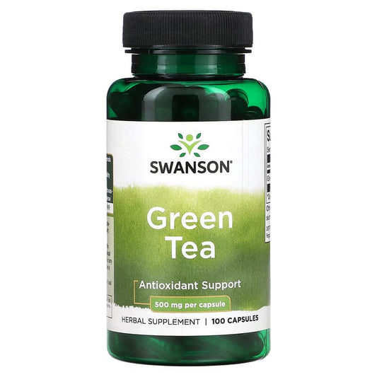 Swanson, Green Tea, 500 mg, 100 Capsules - Medaid