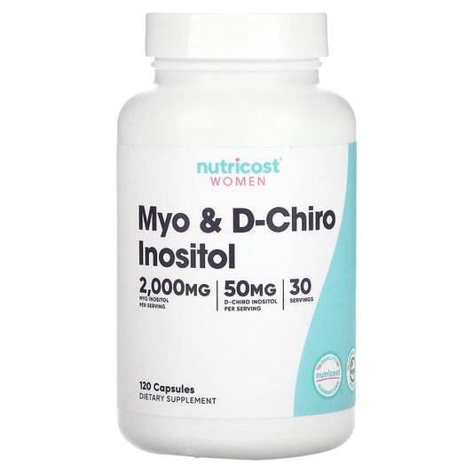 Nutricost, Women, Myo & D-Chiro Inositol, 120 Capsules - Medaid