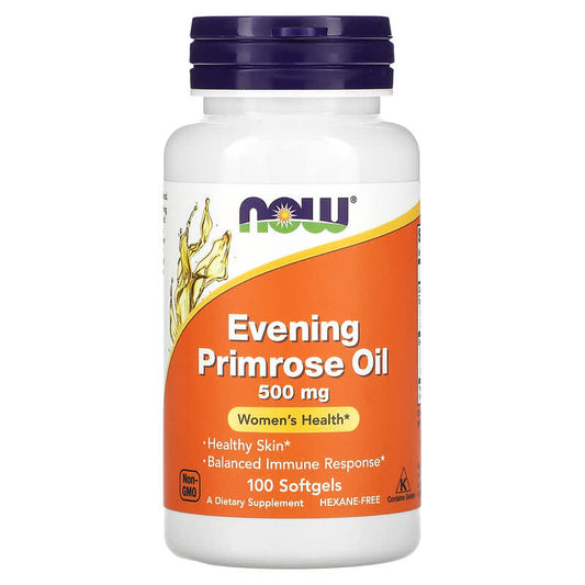 NOW Foods, Evening Primrose Oil, 500 mg, 100 Softgels - Medaid
