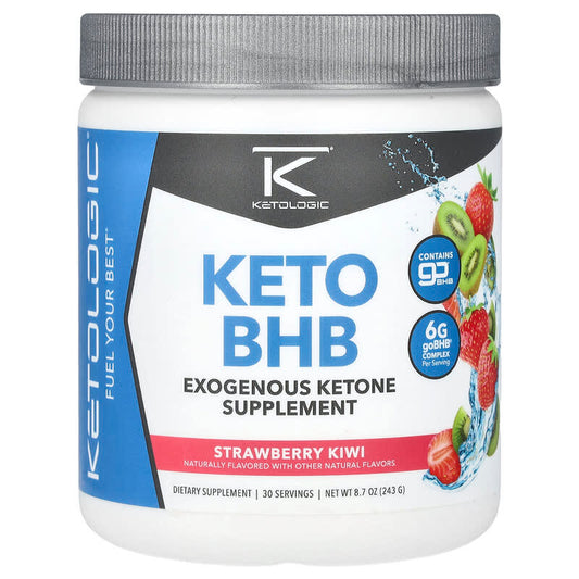 KetoLogic, Keto BHB, Strawberry Kiwi, 8.7 oz (243 g) - Medaid