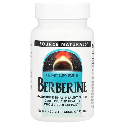 Source Naturals, Berberine, 500 mg , 30 Vegetarian Capsules - Medaid