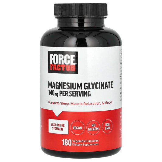 Force Factor, Magnesium Glycinate, 140 mg, 180 Vegetable Capsules - Medaid