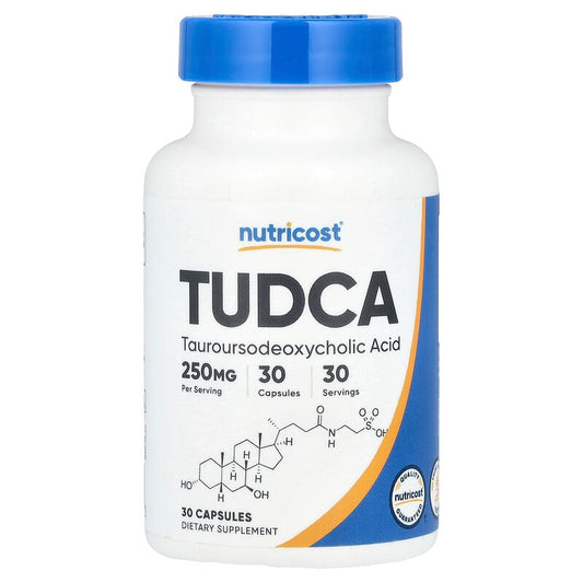 Nutricost, TUDCA, 250 mg, 30 Capsules - Medaid