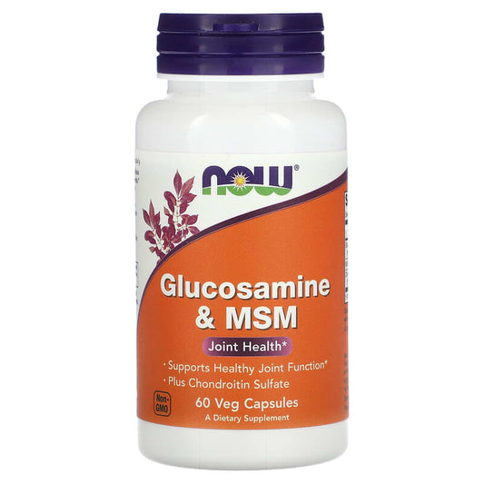 NOW Foods, Glucosamine & MSM, 60 Veg Capsules - Medaid
