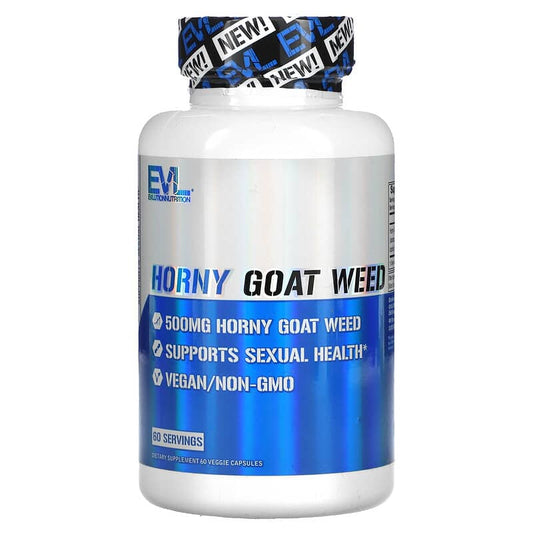 EVLution Nutrition, Horny Goat Weed, 500 mg , 60 Veggie Capsules - Medaid