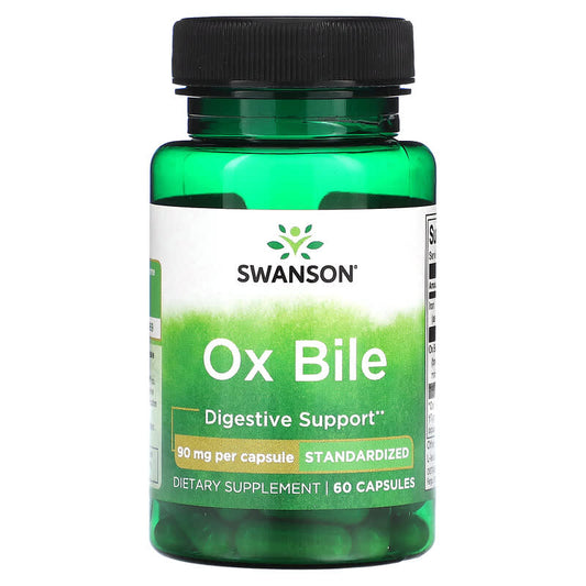 Swanson, Ox Bile, 90 mg, 60 Capsules - Medaid