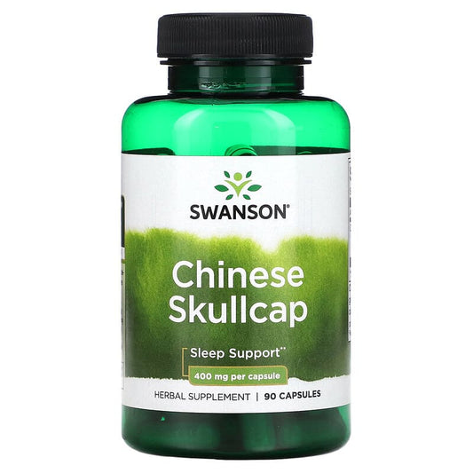 Swanson, Chinese Skullcap, 400 mg, 90 Capsules - Medaid