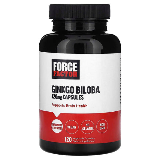 Force Factor, Ginkgo Biloba, 120 mg, 120 Vegetable Capsules - Medaid