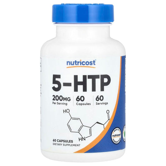Nutricost, 5-HTP, 200 mg, 60 Capsules - Medaid