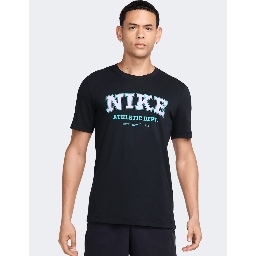 Nike Dri-Fit HBR Print Men Training T-Shirt Black - Medaid