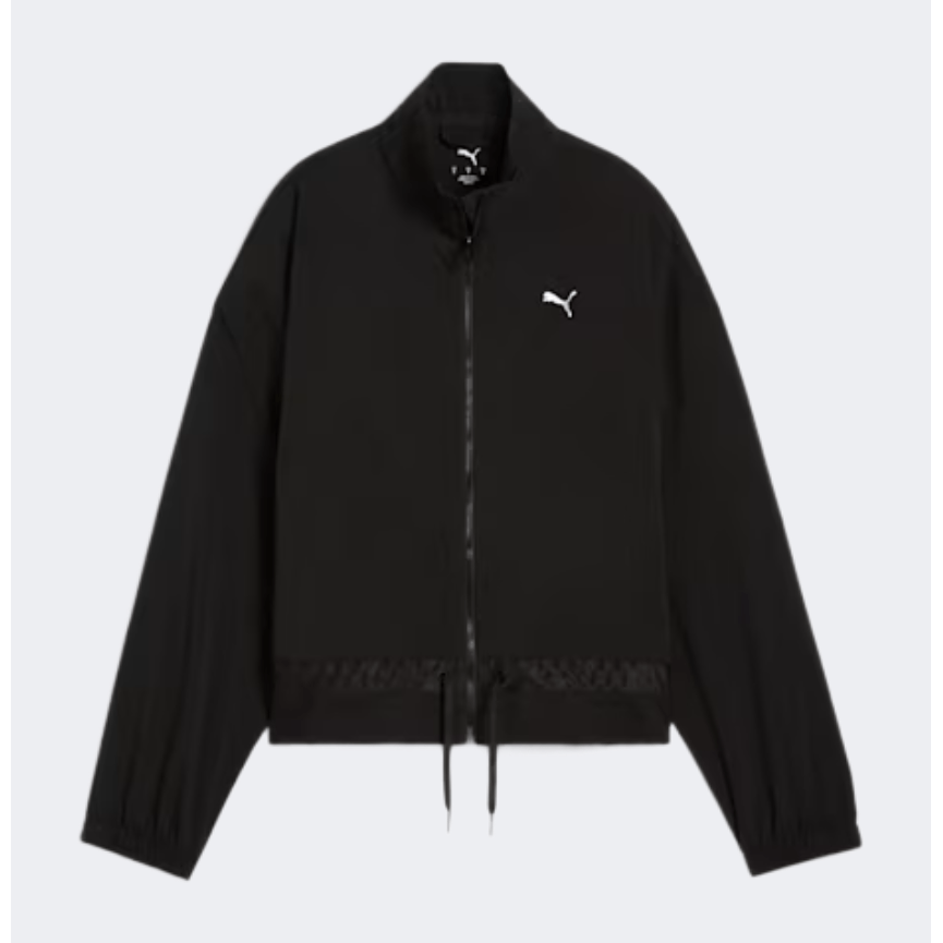 Puma Lace Woven Women Training Jacket Black - Medaid