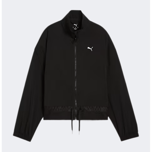 Puma Lace Woven Women Training Jacket Black - Medaid