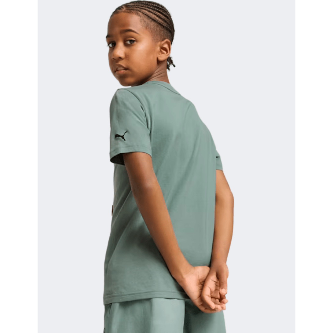 Puma Super Boys Lifestyle T-Shirt Green Moon - Medaid