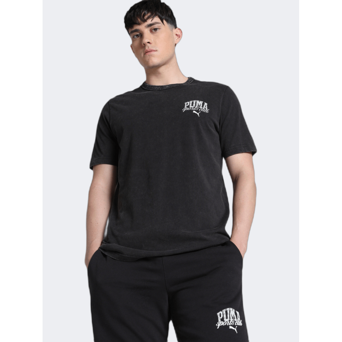 Puma Class Washed Men Lifestyle T-Shirt Black - Medaid
