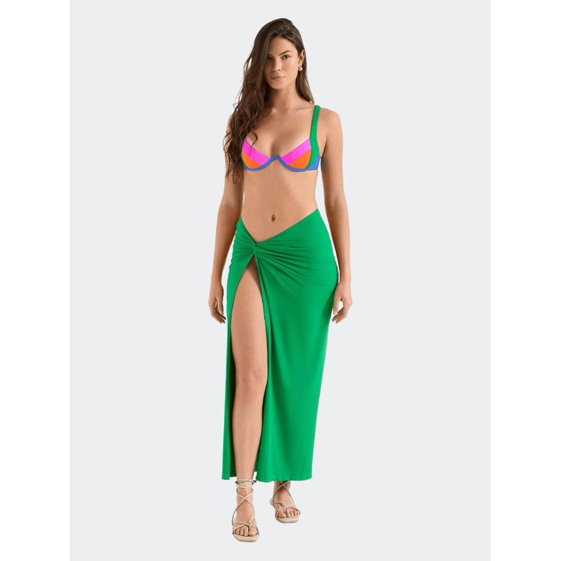 Oneone Siena Long Skirt Women Beach Skirt Mantis Green - Medaid
