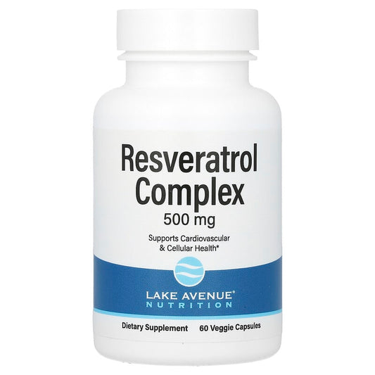 Lake Avenue Nutrition, Resveratrol, 500 mg, 60 Veggie Capsules - Medaid
