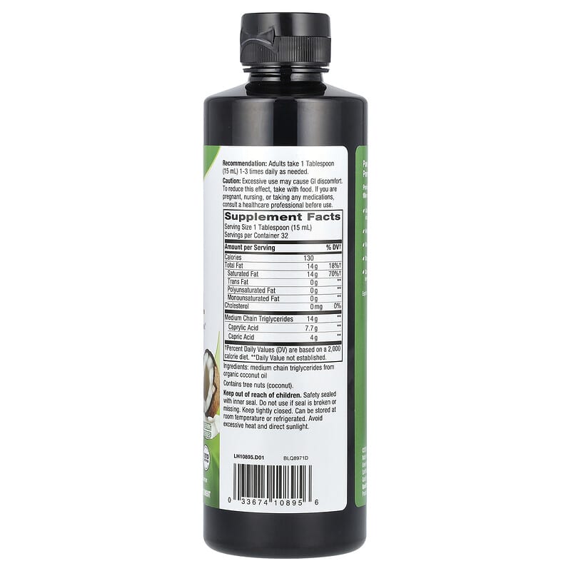 Nature's Way, Organic MCT Oil, 480 ml - Medaid