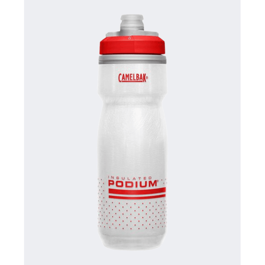 Camelbak Podium Chill 21 Oz Biking Bottle Fiery Red/White - Medaid