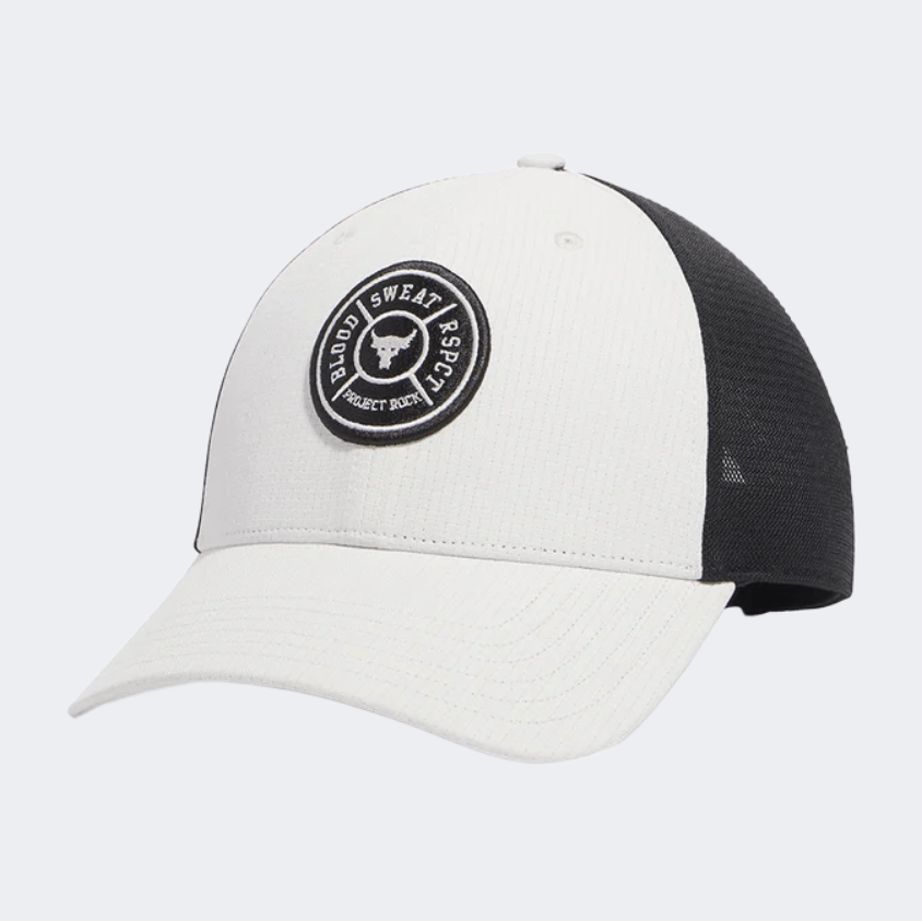 Under Armour Rock Trucker Men Training Cap White Clay/Black - Medaid International