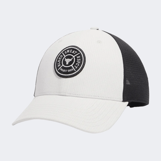 Under Armour Rock Trucker Men Training Cap White Clay/Black - Medaid International