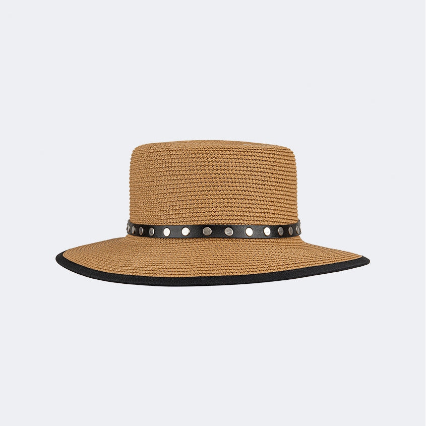 Oil And Gaz Stylish Women Beach Cordobes Hat Black/White - Medaid