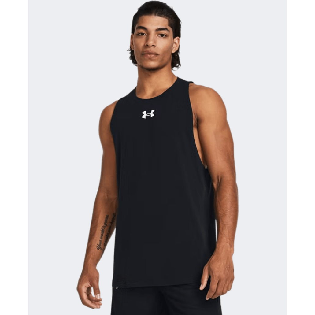 Under Armour Zone Men Basketball Tank Black/White - Medaid