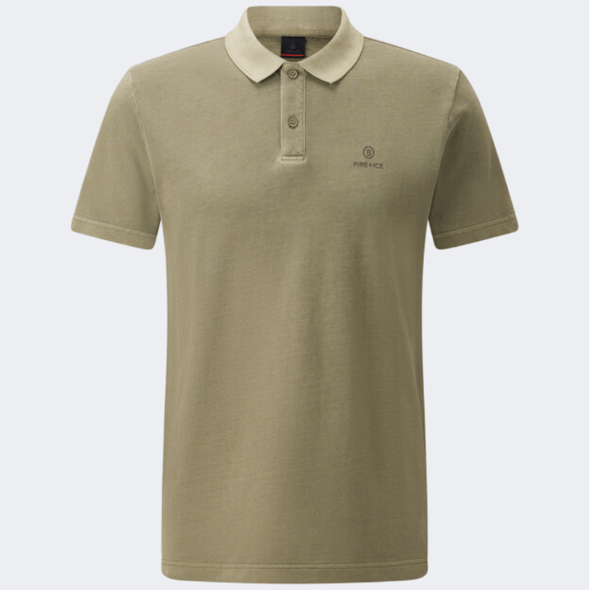 Fire And Ice Ramon Men Lifestyle Polo Short Sleeve Khaki - Medaid