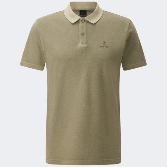 Fire And Ice Ramon Men Lifestyle Polo Short Sleeve Khaki - Medaid