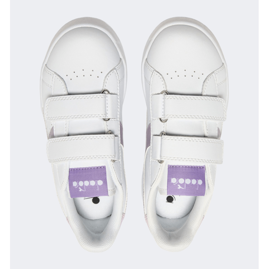 Diadora Game Ps-Girls Lifestyle Shoes White/Light Violet - Medaid International
