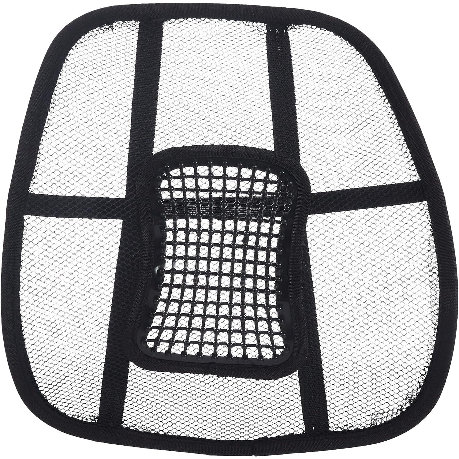 LP Car Seat Chair Massage Back Lumbar Support Mesh Ventilate Cushion Pad Black - Medaid - Lebanon