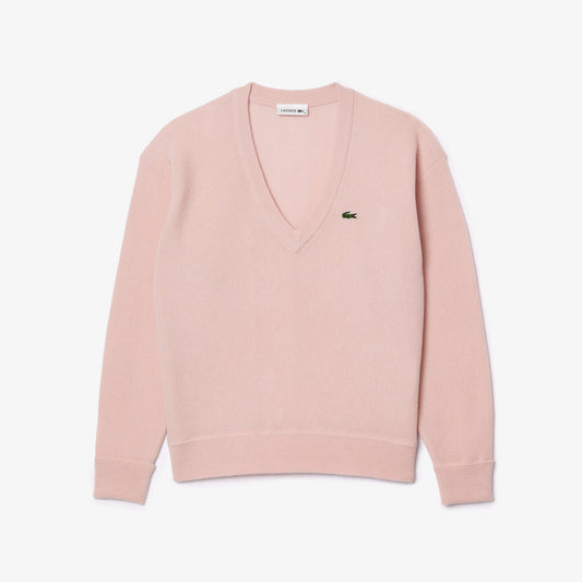 buy-relaxed-fit-carded-wool-moss-stitch-sweater-af9554-ady-lebanon - Medaid