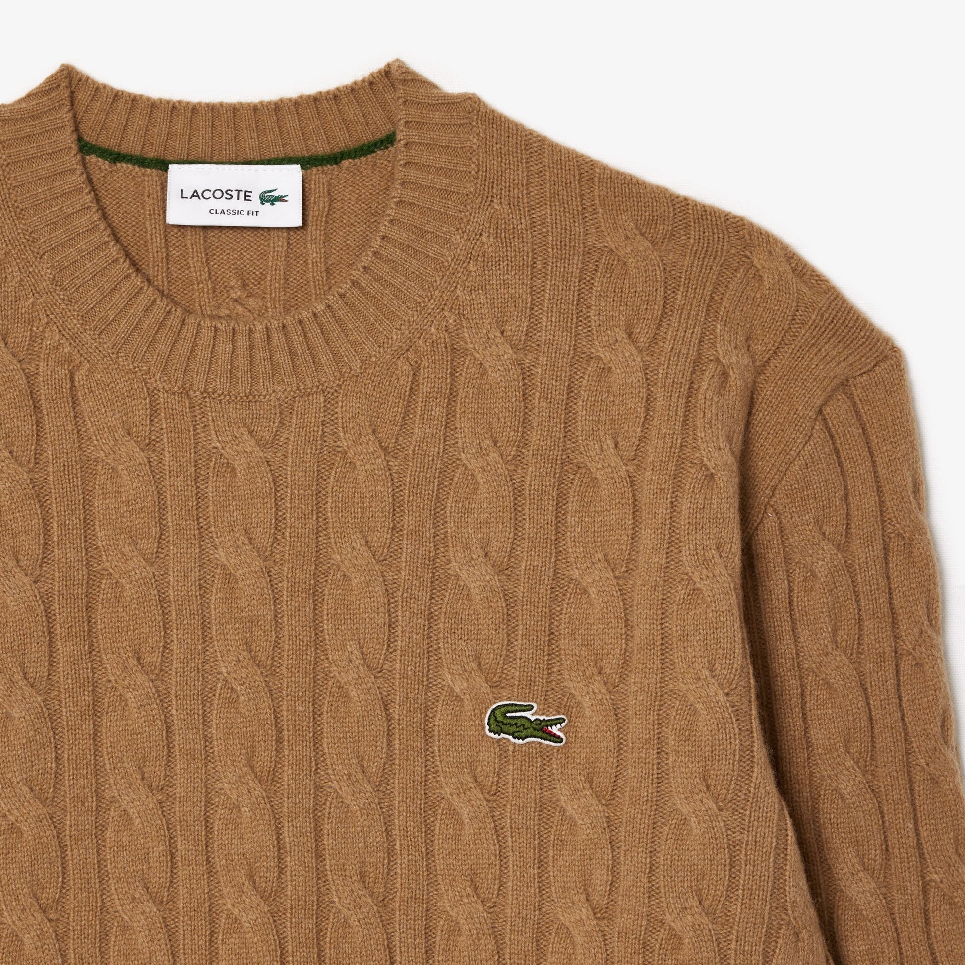 buy-cable-knit-carded-wool-crewneck-sweater-ah2924-02s-lebanon - Medaid