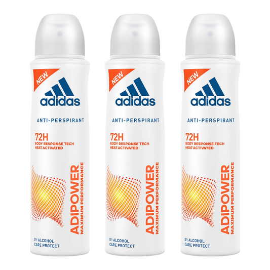 Adidas Adipower 72H Anti-Perspirant Spray Deodorant For Her - Pack Of 3 - Medaid