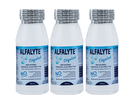 Alfalyte 3-Pack Oral Rehydration Solution - Crystal (Unflavored) - Medaid - Lebanon