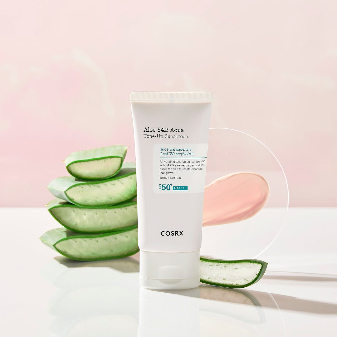 Aloe 54.2 Aqua Tone-up Sunscreen SPF 50+ PA++++ - Medaid - Lebanon