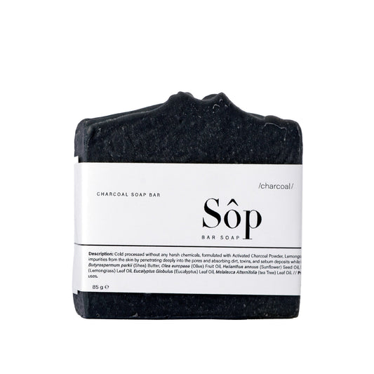 Sôp Charcoal Face Soap Bar - Medaid