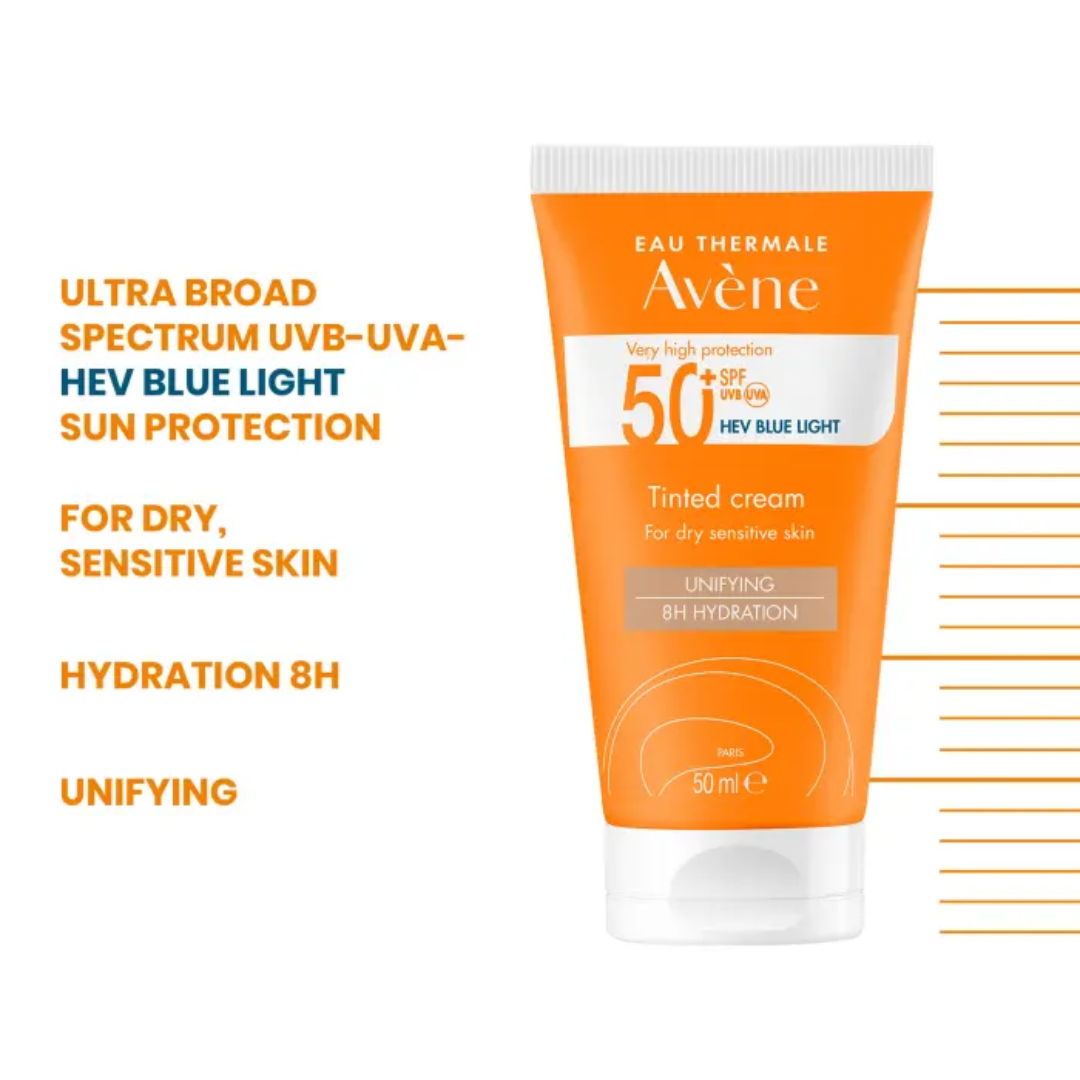 Avène Ultra Broad Spectrum Spf50+ Tinted Cream For Dry - Sensitive Skin - Medaid